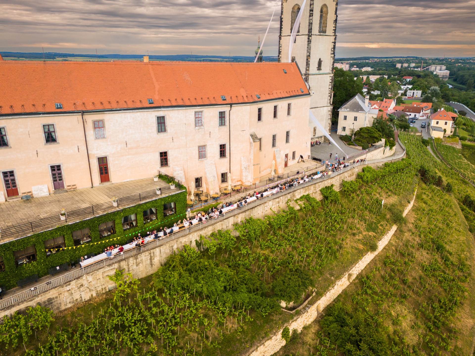 Photography 1 of project Tables above the Confluence/ Neighbors' Dinner in Mělník